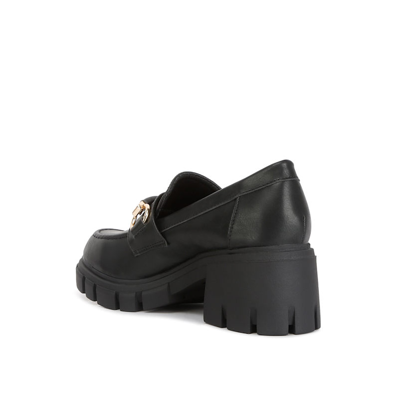 Thumbnail of Evangeline Chunky Platform Loafers In Black By Rag & Co image