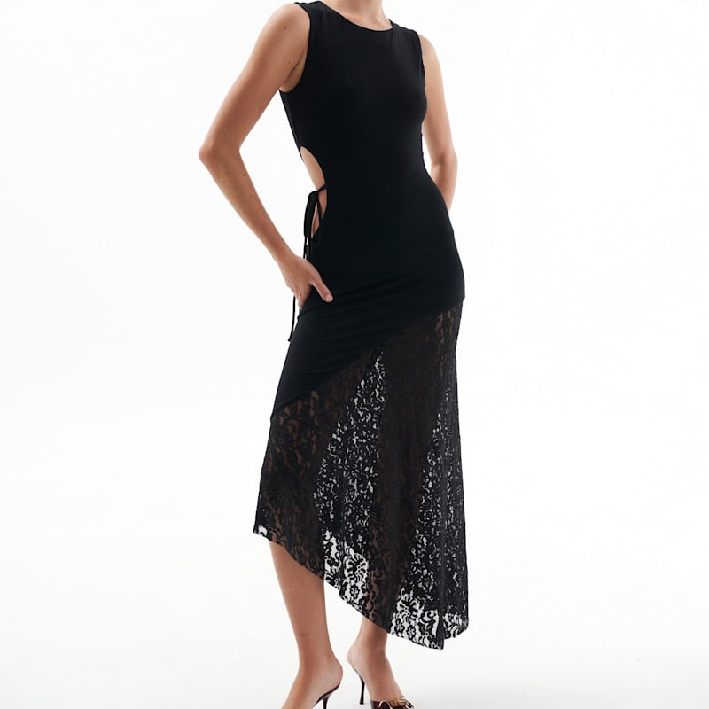 Thumbnail of Eve Black Cut-Out Dress image