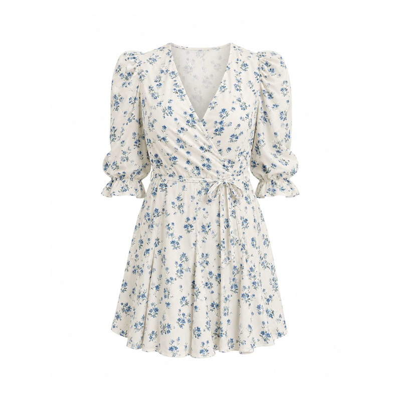mini floral skater dress Pink Floral Jaquard Mini Skater Dress