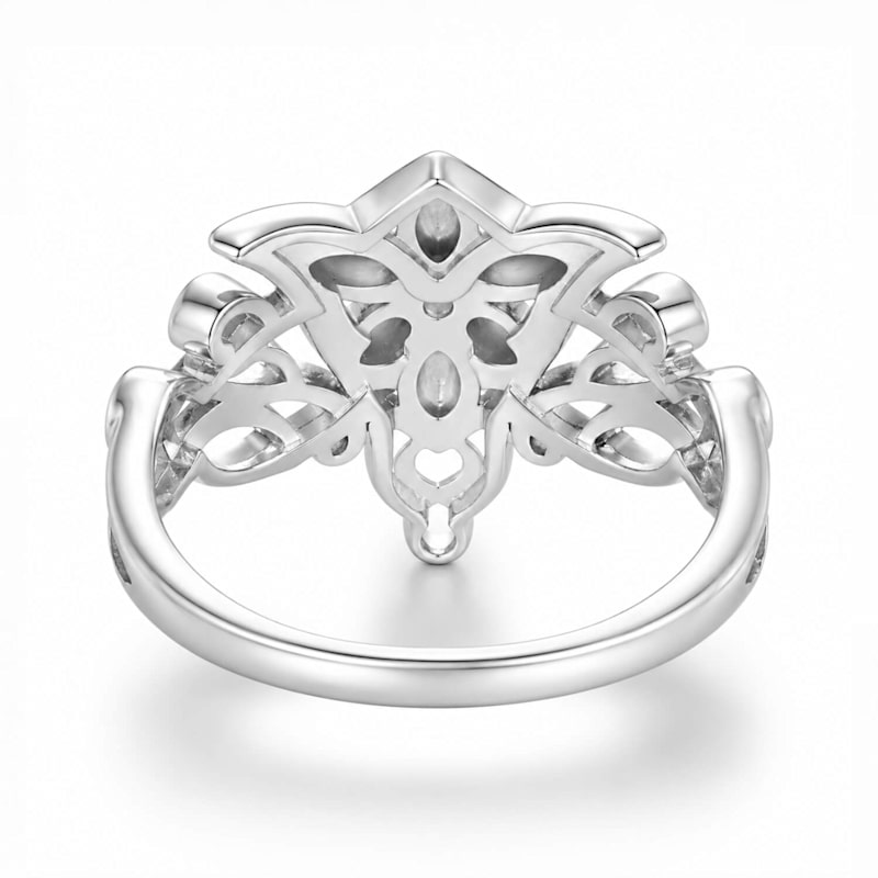Evenfall Star Ring White Gold Vermeil | Azura Jewelry New York