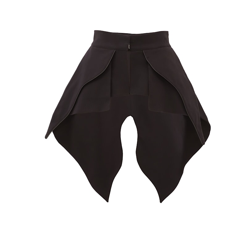 Thumbnail of Evening Peplum Belted Dress Black - Two-Piece Set image