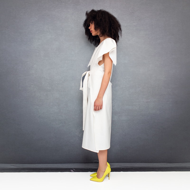 Thumbnail of Everyday Beach Dress In White Cotton image