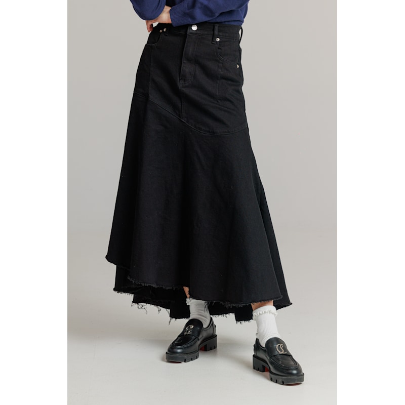Thumbnail of Everyday Stretch Denim Skirt Black image