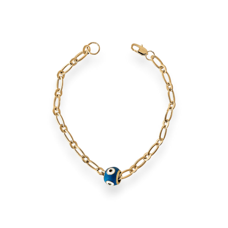 Thumbnail of Evil Eye Bead Chain Bracelet image