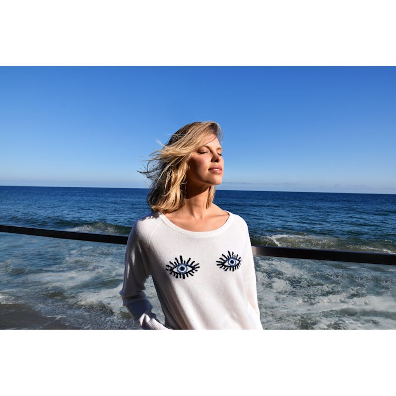 Thumbnail of Evil Eye Cashmere Sweater image