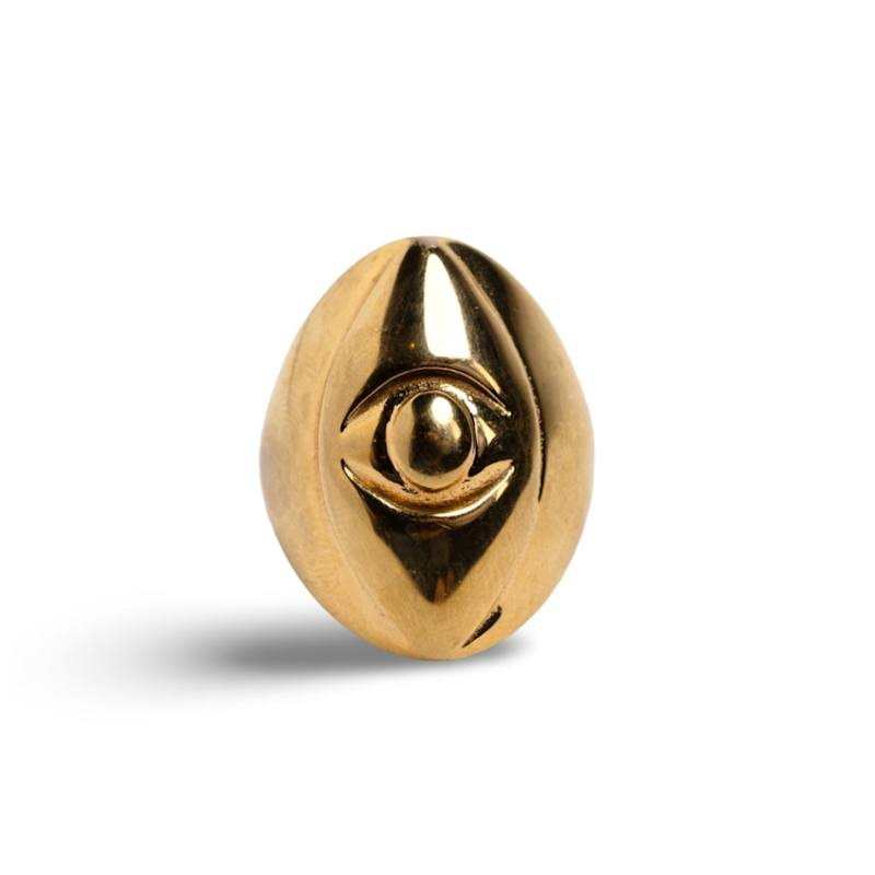 Thumbnail of Athena Evil Eye Ring Yellow Gold image