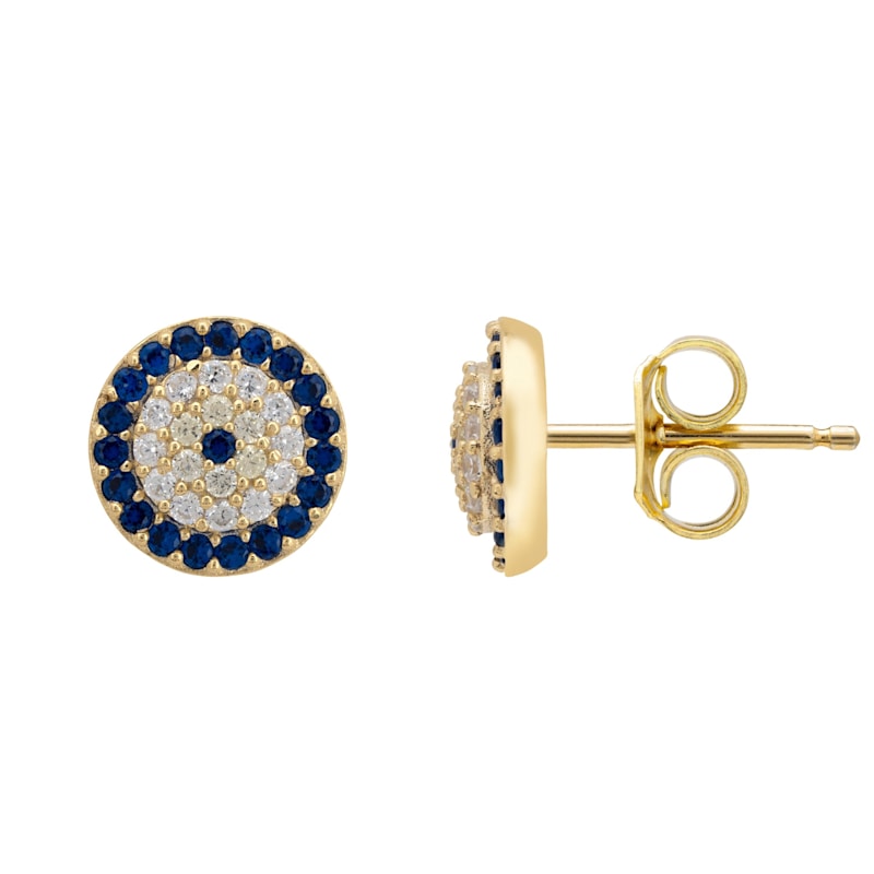 Thumbnail of Evil Eye Stud Earrings Gold image