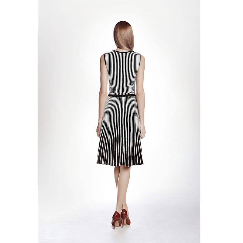 Thumbnail of Sienna Striped Fit-And-Flare Dress image