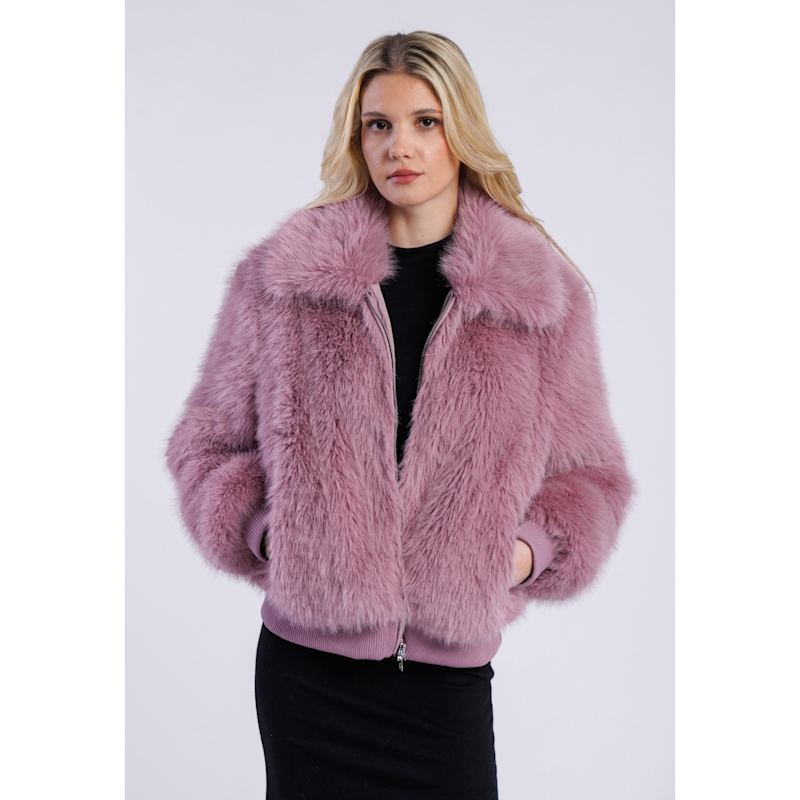 Thumbnail of Cozy Fake Fur Bomber Jacket image