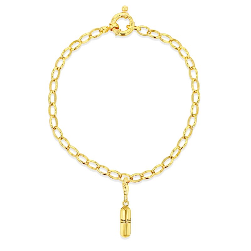 Thumbnail of 18Kt Gold-Plated Mini Pill Charm image