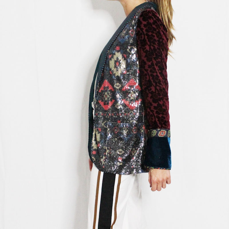 Thumbnail of Sequin And Velvet Blazer image