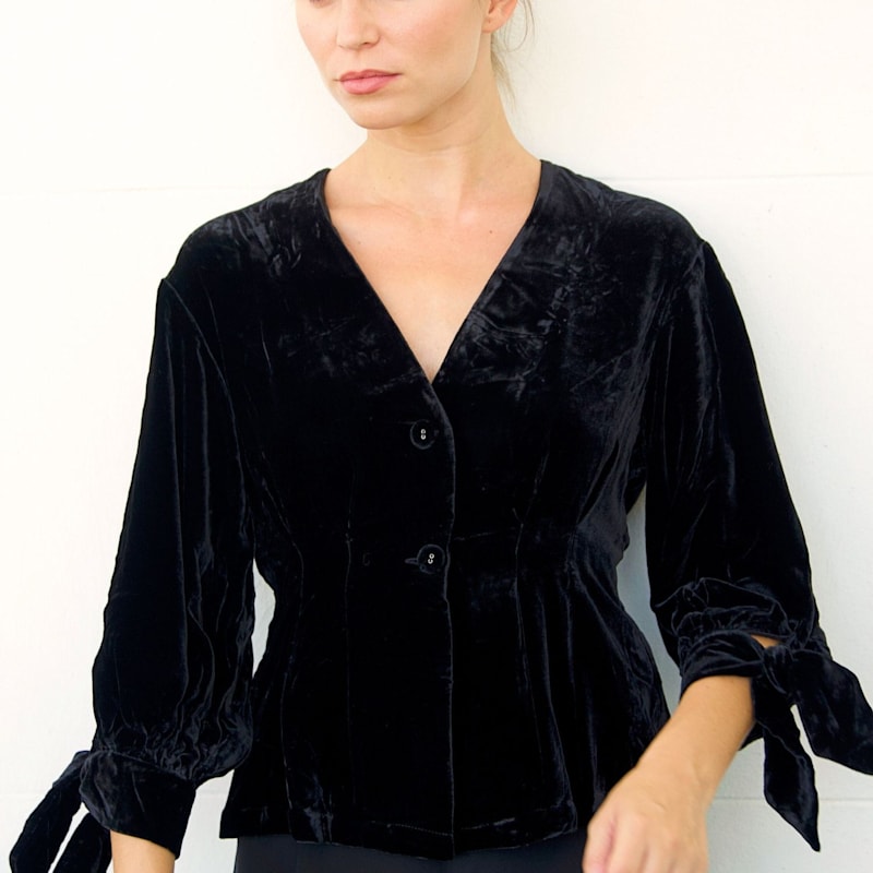 Thumbnail of Fara Velvet Blouse image