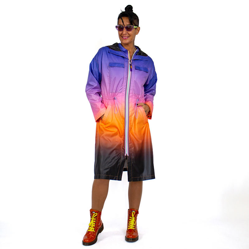 Thumbnail of Ombre Raincoat With Hoodie image