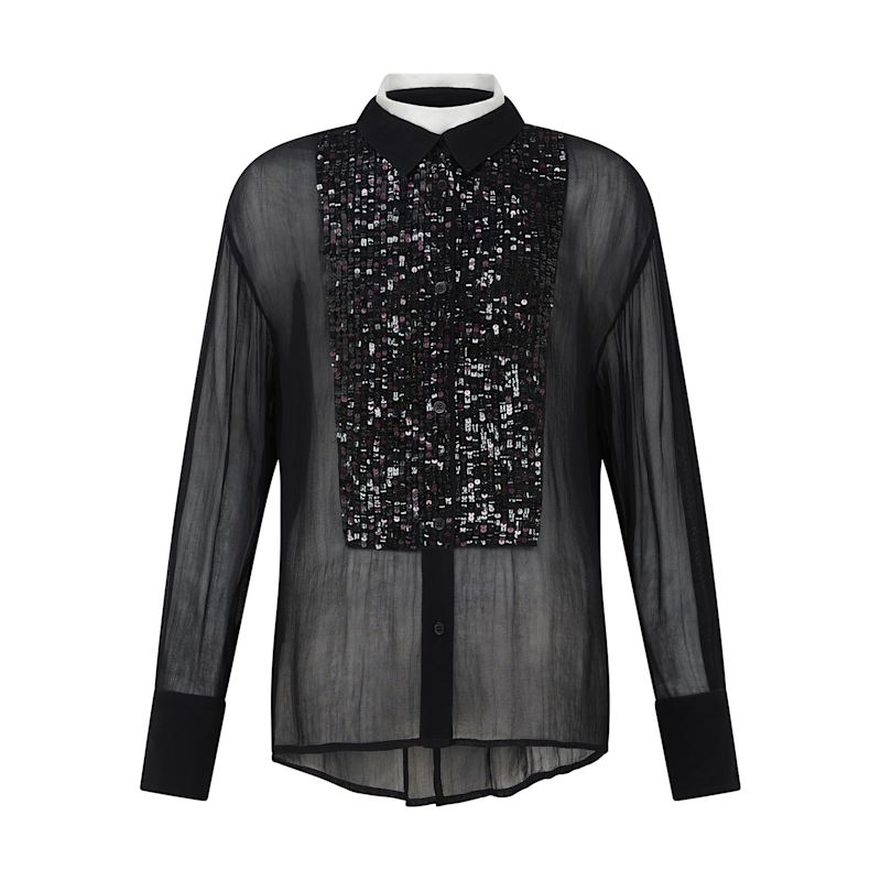 Thumbnail of Faye Black Sequin Shirt image