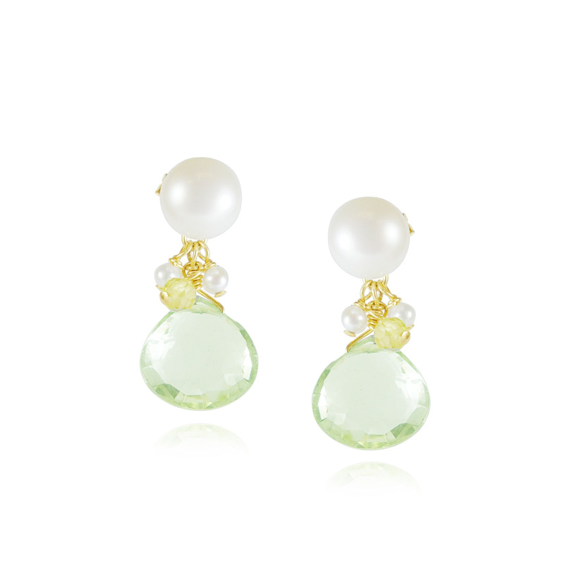 Thumbnail of Pearl Stud Drop Earrings image