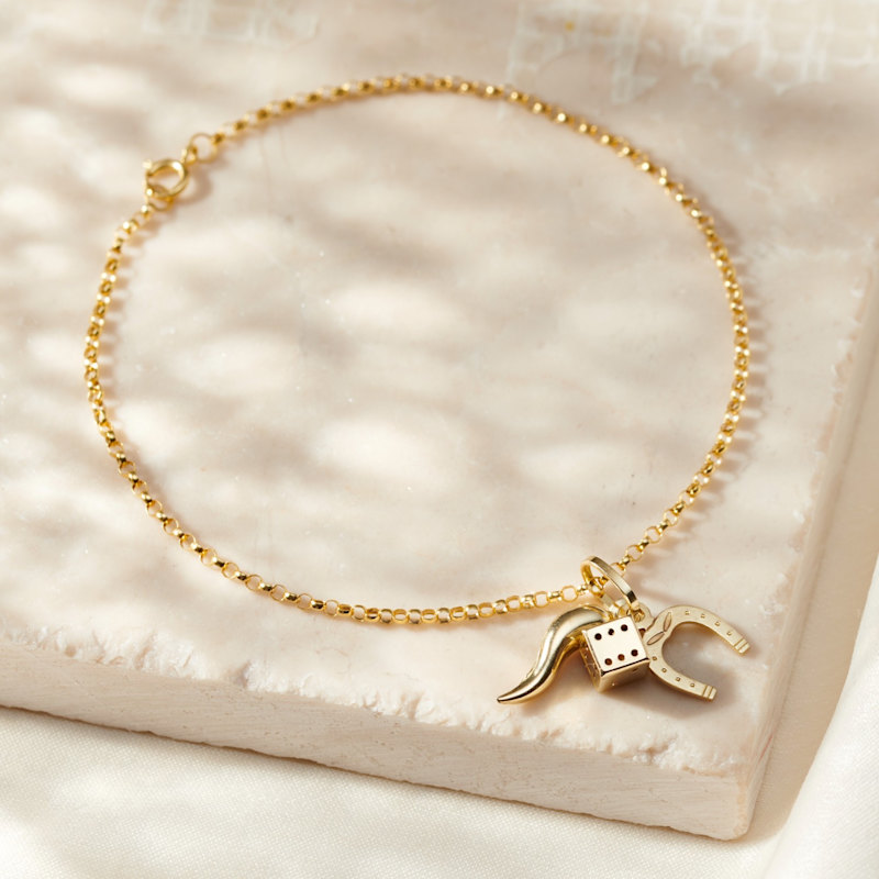 Thumbnail of 9Ct Gold Lucky Charms Bracelet image