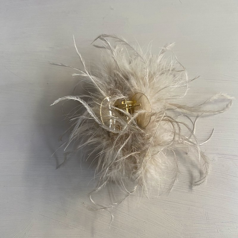 Thumbnail of Feather Hair Clip Champagne image