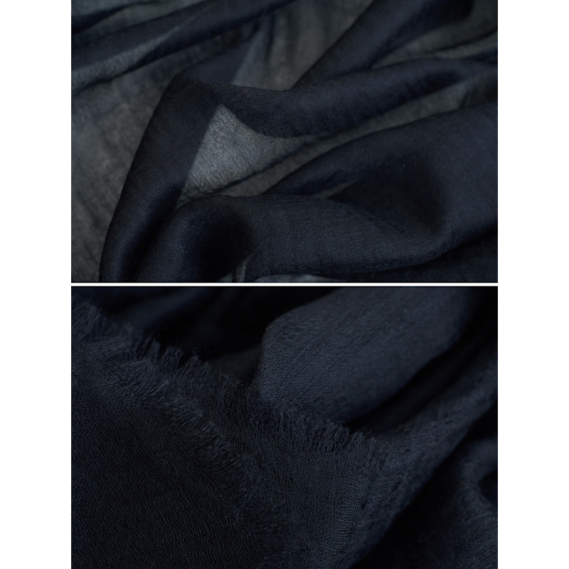 Thumbnail of Featherlight Oversized Cashmere Scarf - Black image