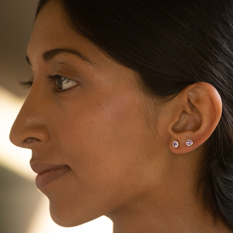 Thumbnail of February Birthstone Earrings - Amethyst image