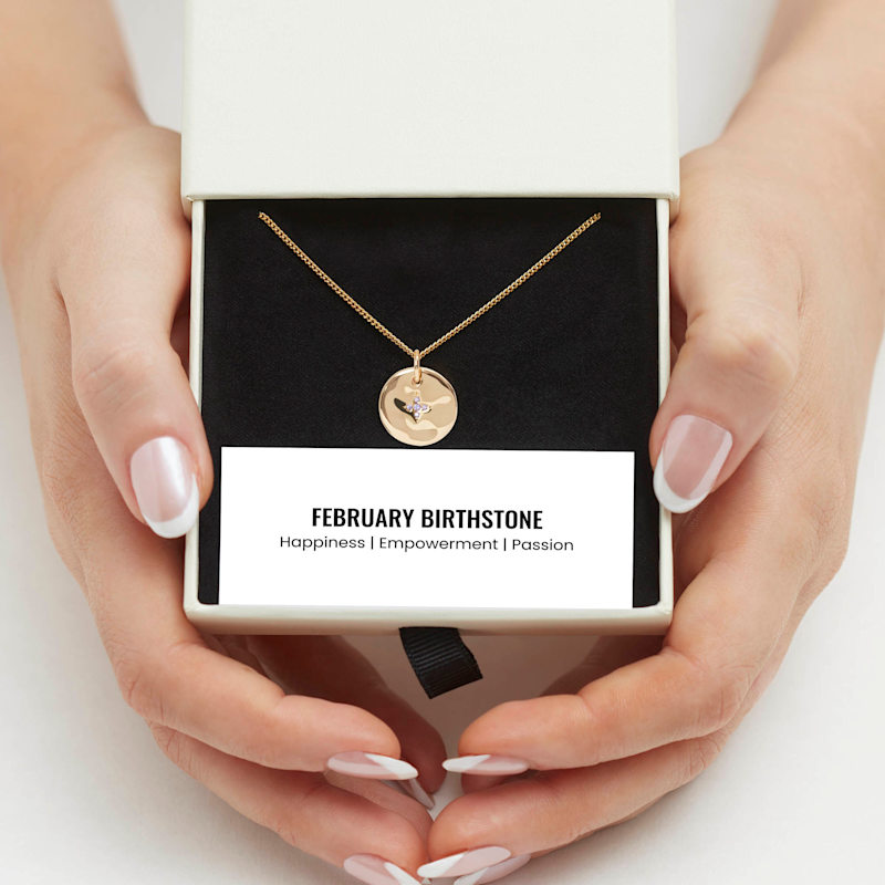 Thumbnail of February Birthstone Necklace image