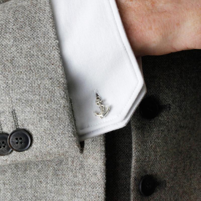 Thumbnail of Anchor Cufflinks – Silver image
