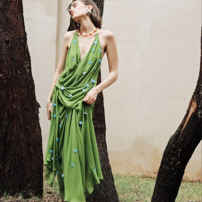 Thumbnail of Feeling Lost Skirt - Spanish Green image