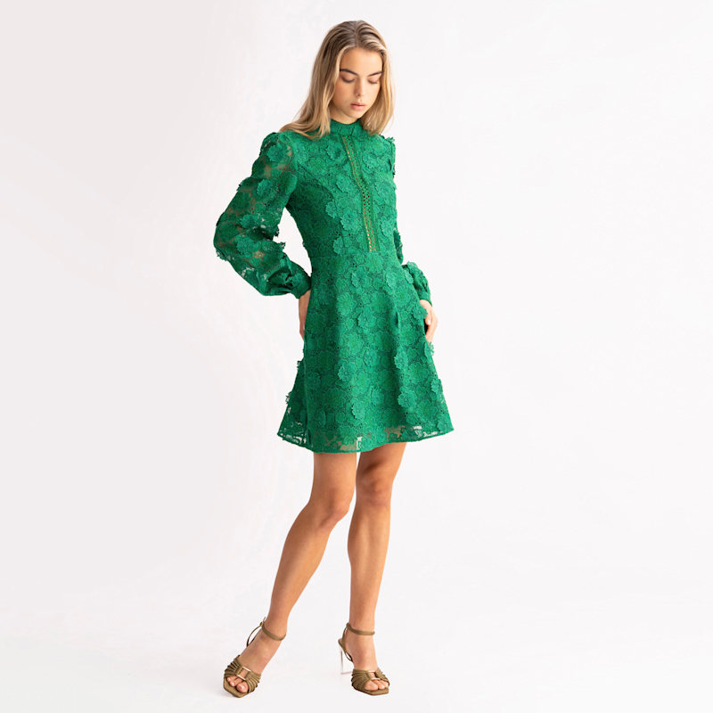 green emerald velvet dress 60s Does 40s Green Wool Long Sleeve Dress  Better Dresses Vintage