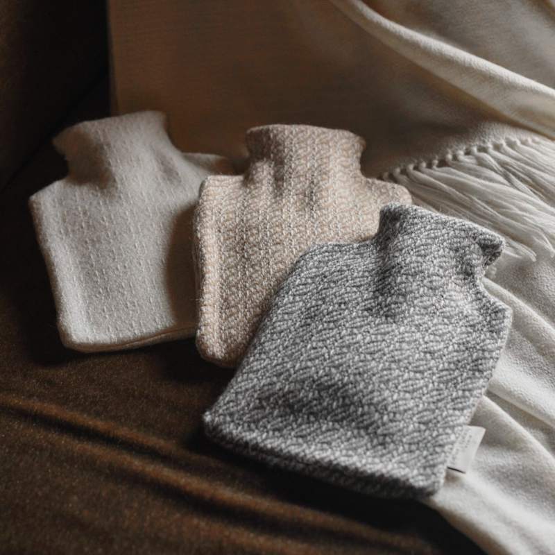 Thumbnail of Fern Alpaca Hot Water Bottle Grey image