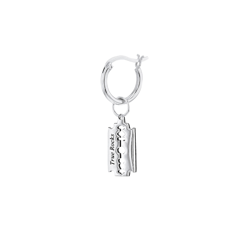 Thumbnail of Sterling Silver Razor Blade Pendant on Bead Chain image