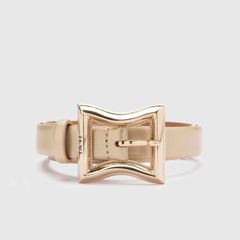 Thumbnail of Fidelya Gold Leather Women's Belt image