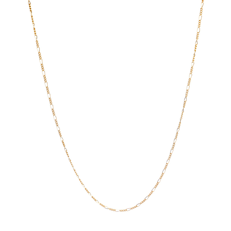 Thumbnail of Figaro Gold-Filled Minimalist Chain Necklace image