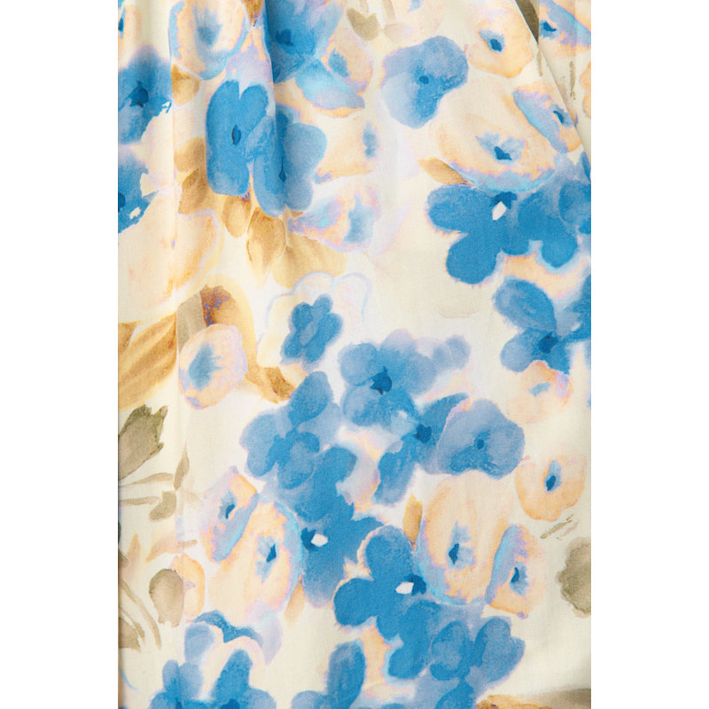 Thumbnail of Rosamunda Blue Pansies Halterneck Dress image