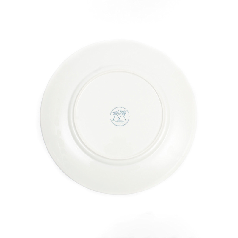 Thumbnail of Fine Bone China Set Of Four Dinner Plates Palms Green image