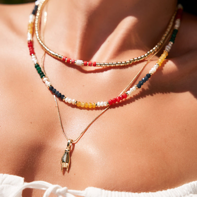 Thumbnail of Mano Gold Charm Necklace image