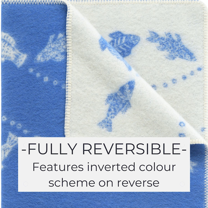 Thumbnail of Fish Small Wool Blanket image