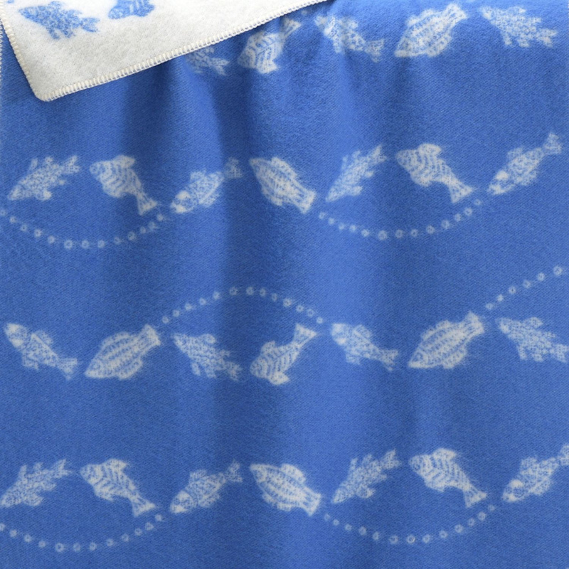 Thumbnail of Fish Small Wool Blanket image