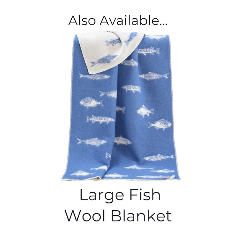 Thumbnail of Fish Small Wool Blanket image