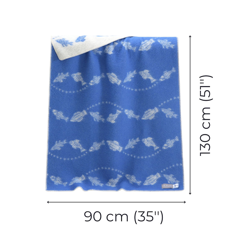 Thumbnail of Fish Small Wool Blanket image
