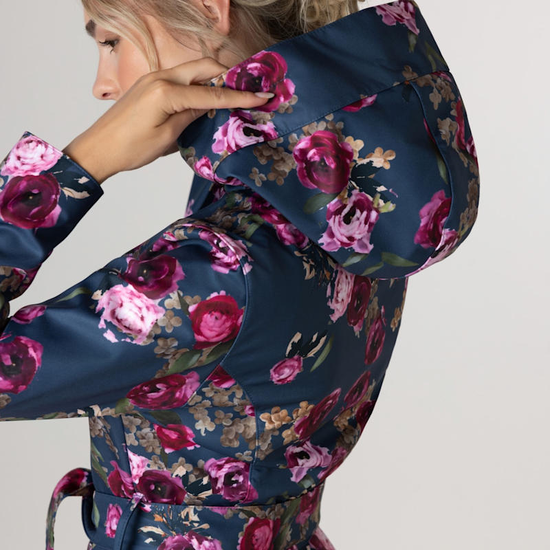 Thumbnail of Fitted & Flared Women's Coat With Hood: Misty Rose image