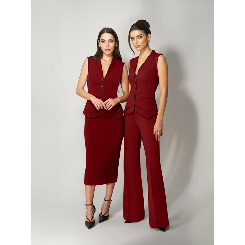 knee length dresses for ladies Greville Ladies Tailored Waistcoat main image 0