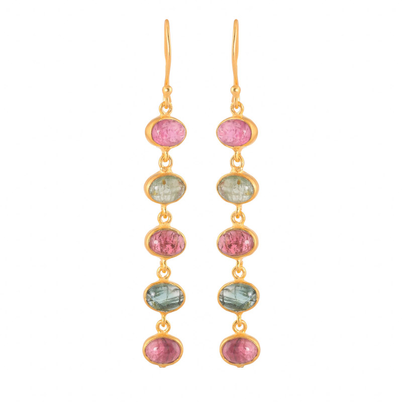 Thumbnail of Five Tier Oval Drops - Tourmaline image
