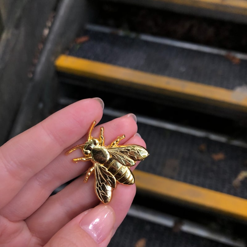 Thumbnail of Golden Metal Pin Bee image