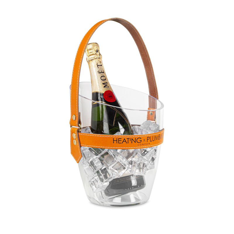 Thumbnail of "Happy Go Sparkly" Champagne Bucket Orange image