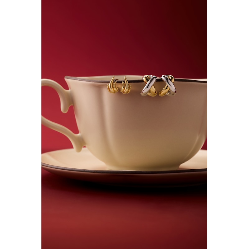 Thumbnail of Flame Stud Earrings In Silver image
