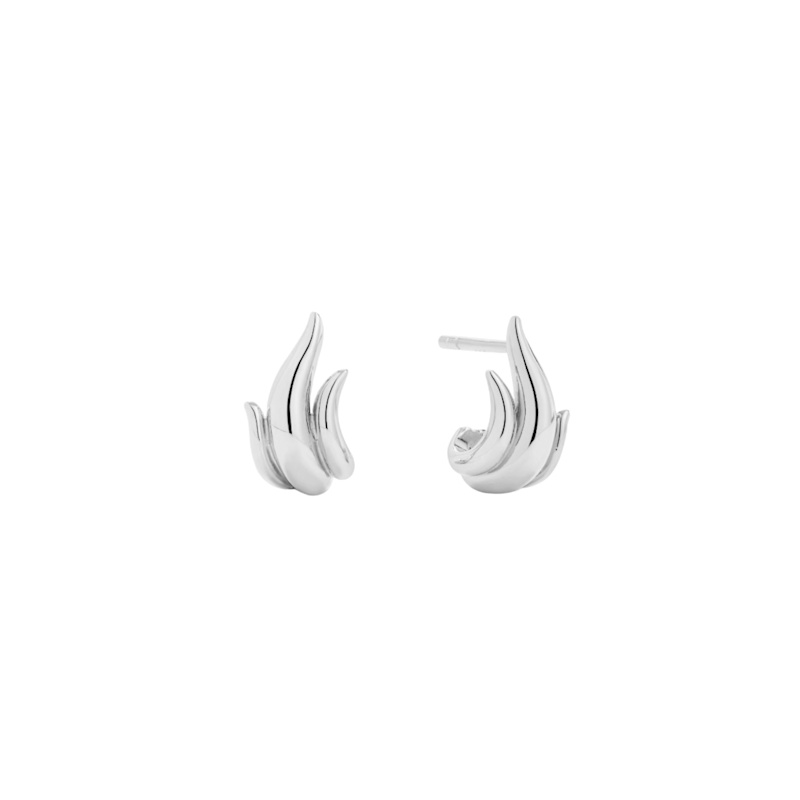 Thumbnail of Flame Stud Earrings In Silver image