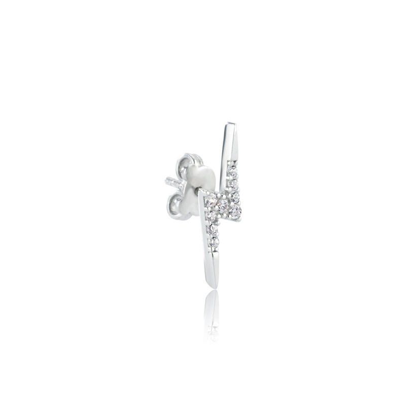 Thumbnail of Flash Earring Silver Mono image