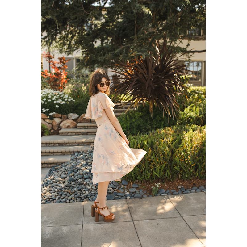 Thumbnail of Fleur De Peche Flutter Wrap Dress image