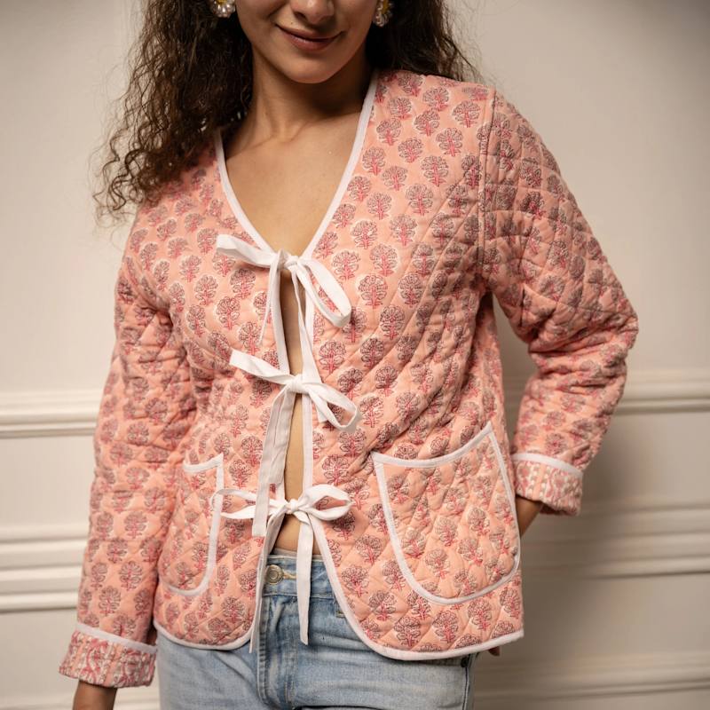 Thumbnail of Fleur Reversible Hand Block Print Cotton Jacket image