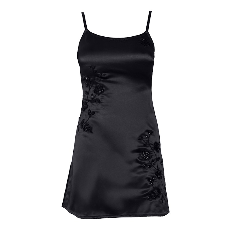 Thumbnail of Fleur Luxe Satin-Feel Mini Dress image