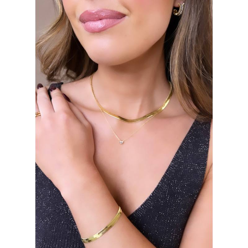 Thumbnail of Thick Herringbone Bracelet image